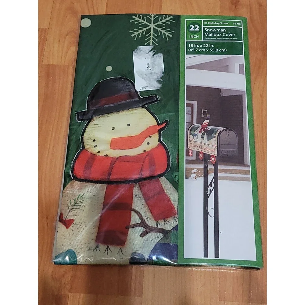 Snowman Mailbox Letter Box Decorative Wrap Cover Holiday Outdoor. 18